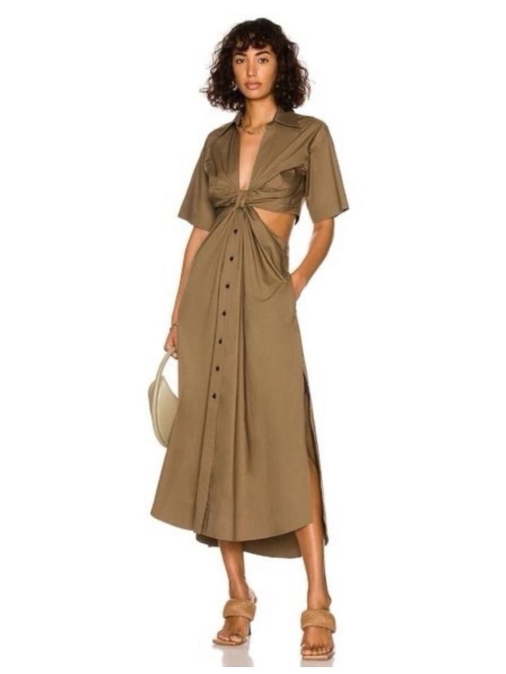 A.L.C. Cut-Out Knot Midi Dress